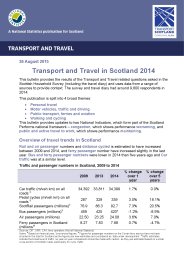 Transport and travel in Scotland 2014