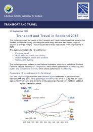 Transport and travel in Scotland 2015
