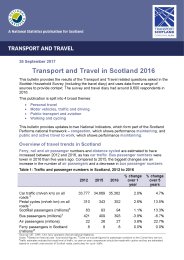 Transport and travel in Scotland 2016