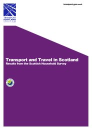 Transport and travel in Scotland 2018