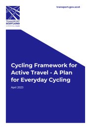 Cycling framework for active travel - a plan for everyday cycling