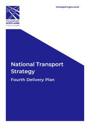 National transport strategy. Fourth delivery plan