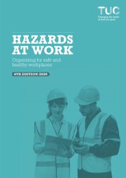 Hazards at work - organising safe and healthy workplaces