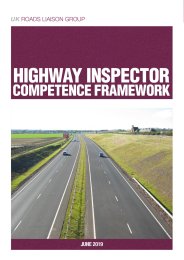Highway inspector competency framework