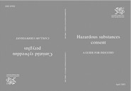 Hazardous substances consent: a guide for industry