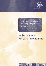 Use and value of planning obligations in Wales