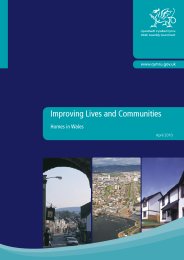 Improving lives and communities - homes in Wales