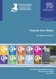 Towards zero waste - one Wales: one planet. The overarching waste strategy document for Wales