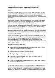 Strategic policy position statement on water 2011