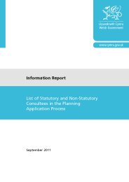 List of statutory and non-statutory consultees in the planning application process - information report
