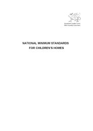National minimum standards for children's homes