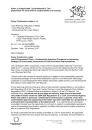 Local development plans - sustainability appraisal procedure incorporating strategic environmental assessment for site allocation representations