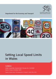 Setting local speed limits in Wales
