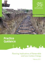 Practice guidance - planning implications of renewable and low carbon energy. February 2011
