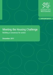 Meeting the housing challenge - building a consensus for action
