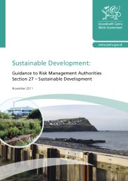 Sustainable development: guidance to risk management authorities. Section 27 - sustainable development: November 2011