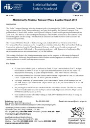 Monitoring the regional transport plans, baseline report, 2011