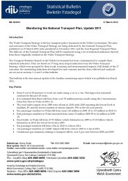 Monitoring the national transport plan, update 2011