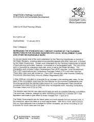 Increasing the standard daily amount charged by the Planning Inspectorate for holding inquiries into local development plans and other rechargeable work