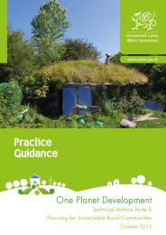 One planet development - technical advice note 6: planning for sustainable rural communities