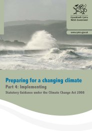 Preparing for a changing climate - part 4: implementation. Statutory guidance under the Climate change act 2008