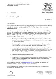 Town and Country Planning (General Permitted Development) (Amendment) (Wales) Order 2013 - Statutory Instrument 2013/1776 (W.177) - householder permitted development rights