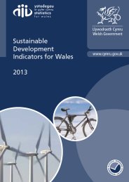 Sustainable development indicators for Wales 2013