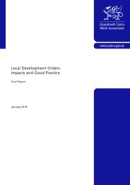 Local development orders - impacts and good practice: final report