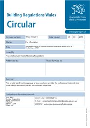 Insurance schemes for approved inspectors pursuant to section 47 (6) of the Building Act 1984