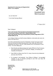 Town and Country Planning (General Permitted Development) (Amendment) (Wales) Order 2014. WSI 2014/592 (W.69), Town and Country Planning (Compensation) (Wales) Regulations 2014. WSI 2014/593 (W.70)