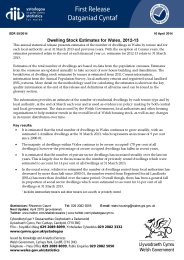 Dwelling stock estimates for Wales, 2012-13