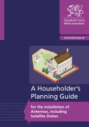 Householder's planning guide for the installation of antennas, including satellite dishes