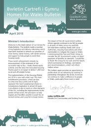 Homes for Wales. April 2015