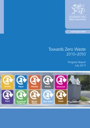 Towards zero waste - 2010-2050: progress report