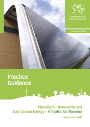 Practice guidance - planning for renewable and low carbon energy: a toolkit for planners