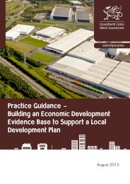 Practice guidance - building an economic development evidence base to support a local development plan