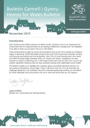 Homes for Wales. November 2015