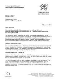 Planning (Wales) Act 2015 (Commencement No.1) Order 2015 and Planning (Wales) Act 2015 (Commencement No.2 and Transitional and Saving Provisions) Order 2015