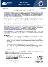 Housing hazards and licences, 2014-15