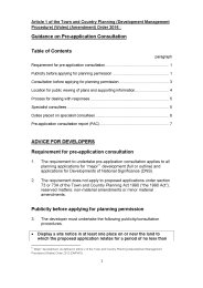 Article 1 of the Town and Country Planning (Development Management Procedure) (Wales) (Amendment) Order 2016 - guidance on pre-application consultation: annex 1