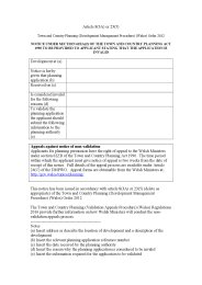 Article 8(3A) or 23(5) Town and Country Planning (Development Management Procedure) (Wales) Order 2012 - notice under section 62ZA(2) of the Town and Country Planning Act 1990 to be provided to applicant stating that the application is invalid: annex 3