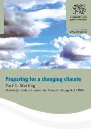 Preparing for a changing climate - part 1: starting. Statutory guidance under the Climate change act 2008