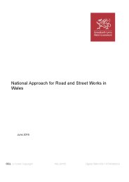 National approach for road and street works in Wales