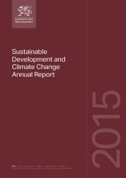 Sustainable development and climate change annual report 2015