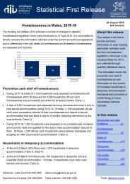 Homelessness in Wales, 2015-16