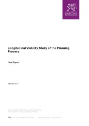 Longitudinal viability study of the planning process - final report