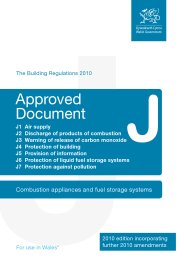 Combustion appliances and fuel storage systems. (2010 edition incorporating further 2010 amendments) (For use in Wales)