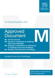 Access to and use of buildings (2004 edition incorporating 2010 amendments) (For use in Wales)