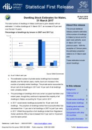 Dwelling stock estimates for Wales, 31 March 2017