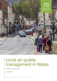 Part IV of the Environment Act 1995. Local air quality management in Wales. Policy guidance PG(W)(17) - June 2017